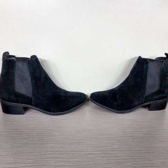 Steve Madden Dover Chelsea Boot, Black Suede, Womens Size 7 M - Picture 6 of 11